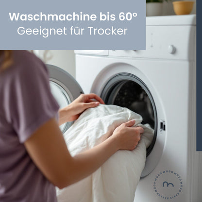 Gewichtsdecken Bettbezug weiß 135x200cm