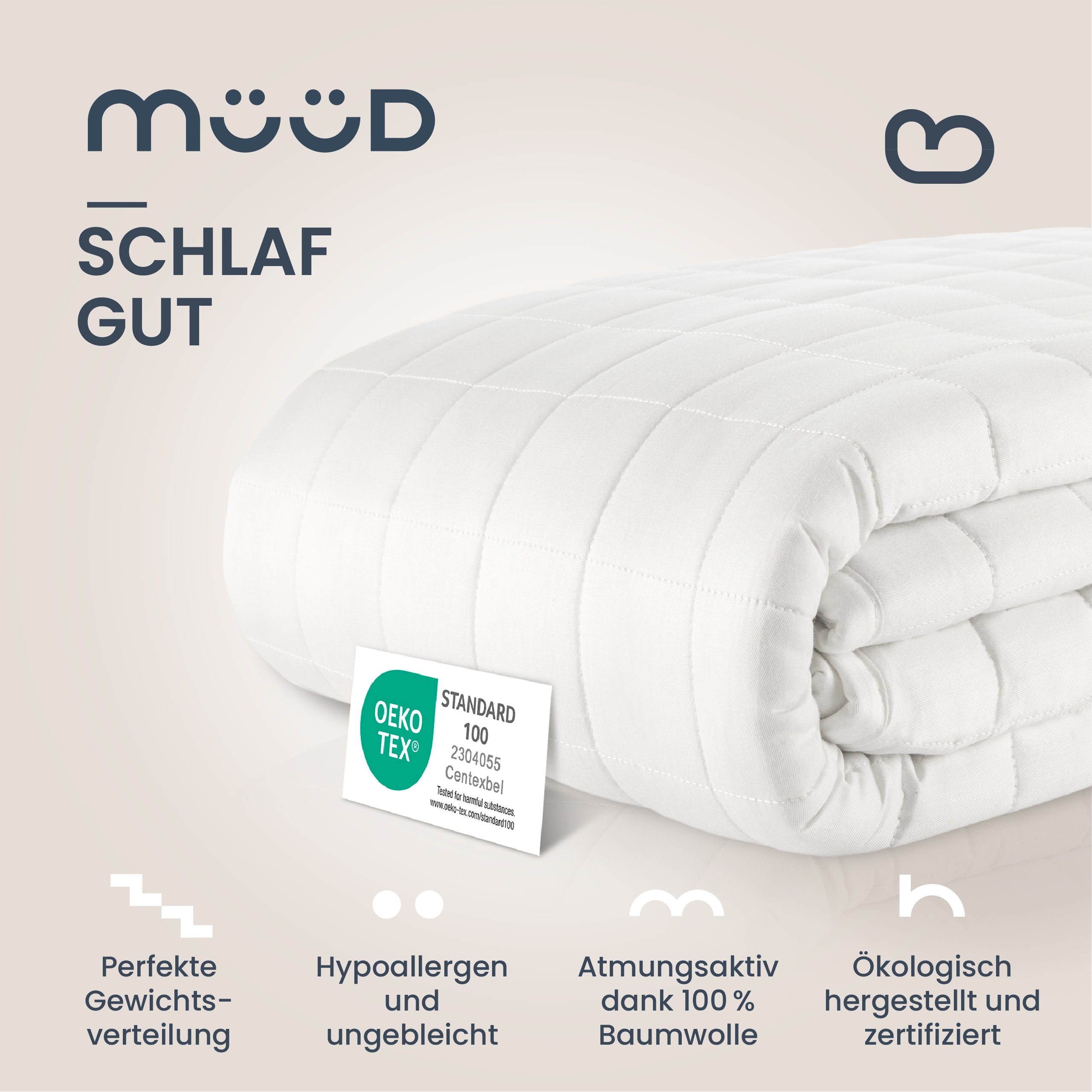 müüd® Gewichtsdecke - Therapiedecke - weighted blanket