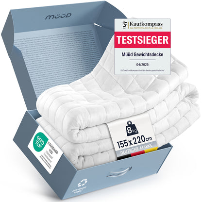 müüd® Premium Therapiedecke I Gewichtsdecke 135x200cm
