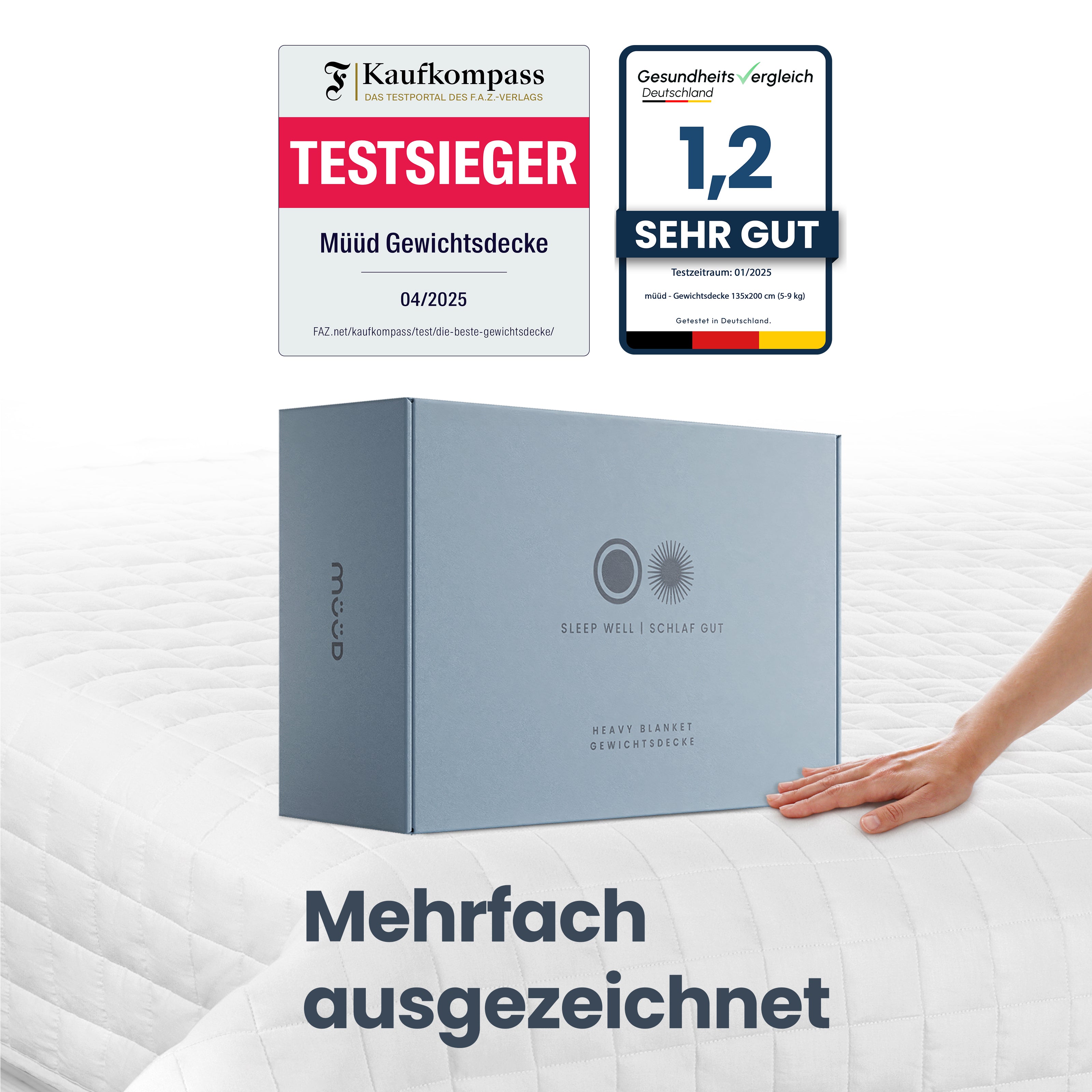 müüd® Premium Therapiedecke I Gewichtsdecke